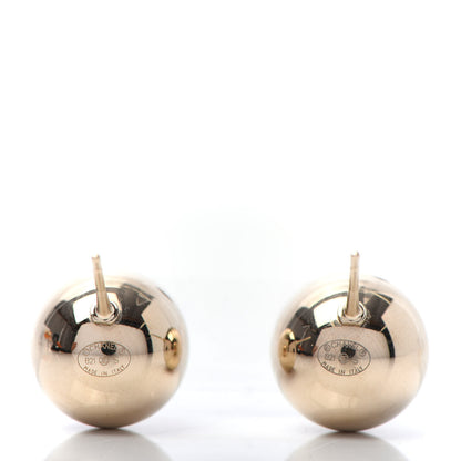Chanel Metal Bead CC Stud Earrings Gold 4 of 4