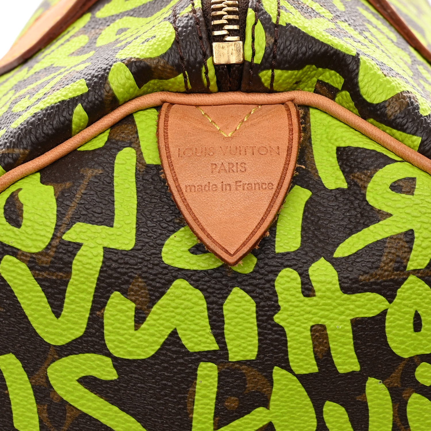 Louis Vuitton Monogram Graffiti Speedy 30 Green 6 of 16