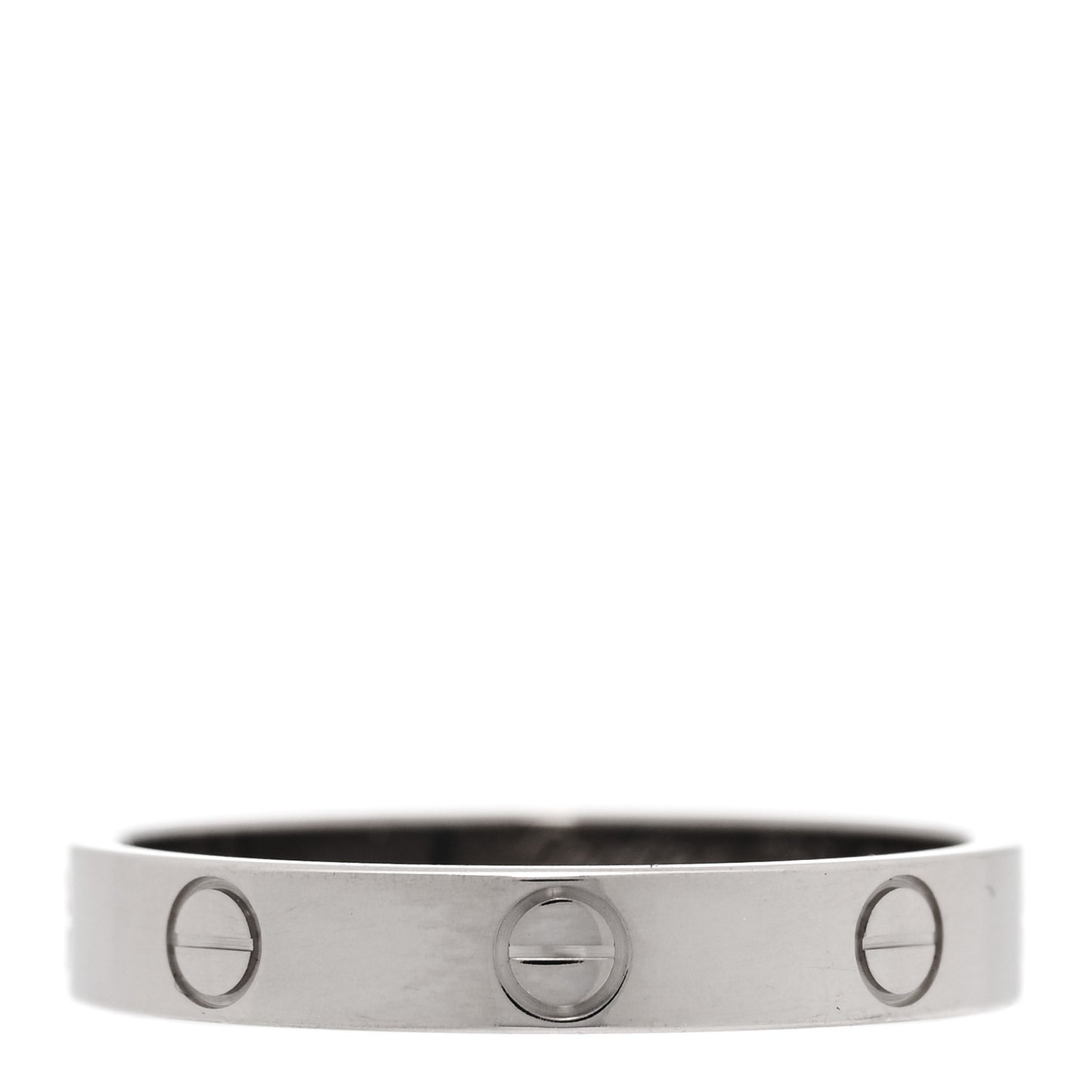 18K White Gold 3.5mm LOVE Wedding Band Ring 60 9
