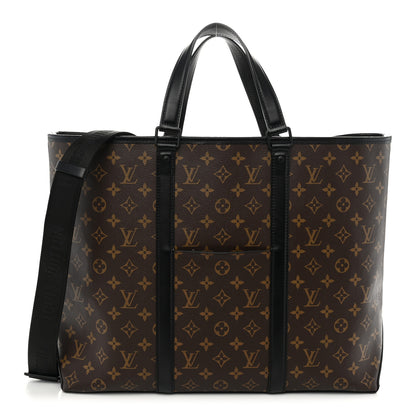 Louis Vuitton Monogram Macassar Weekend Tote GM 1 of 11