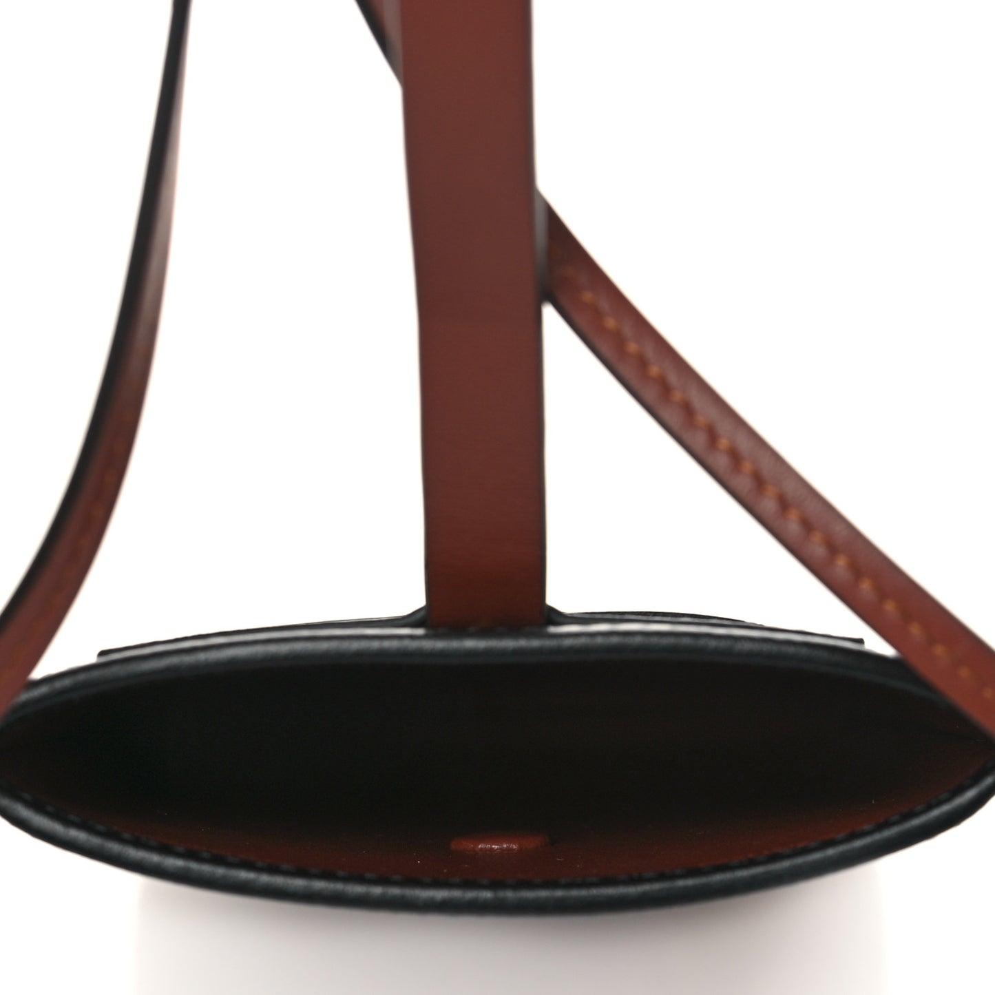 E-Canvas Monogram TB Anne Phone Case With Strap Bridle Brown