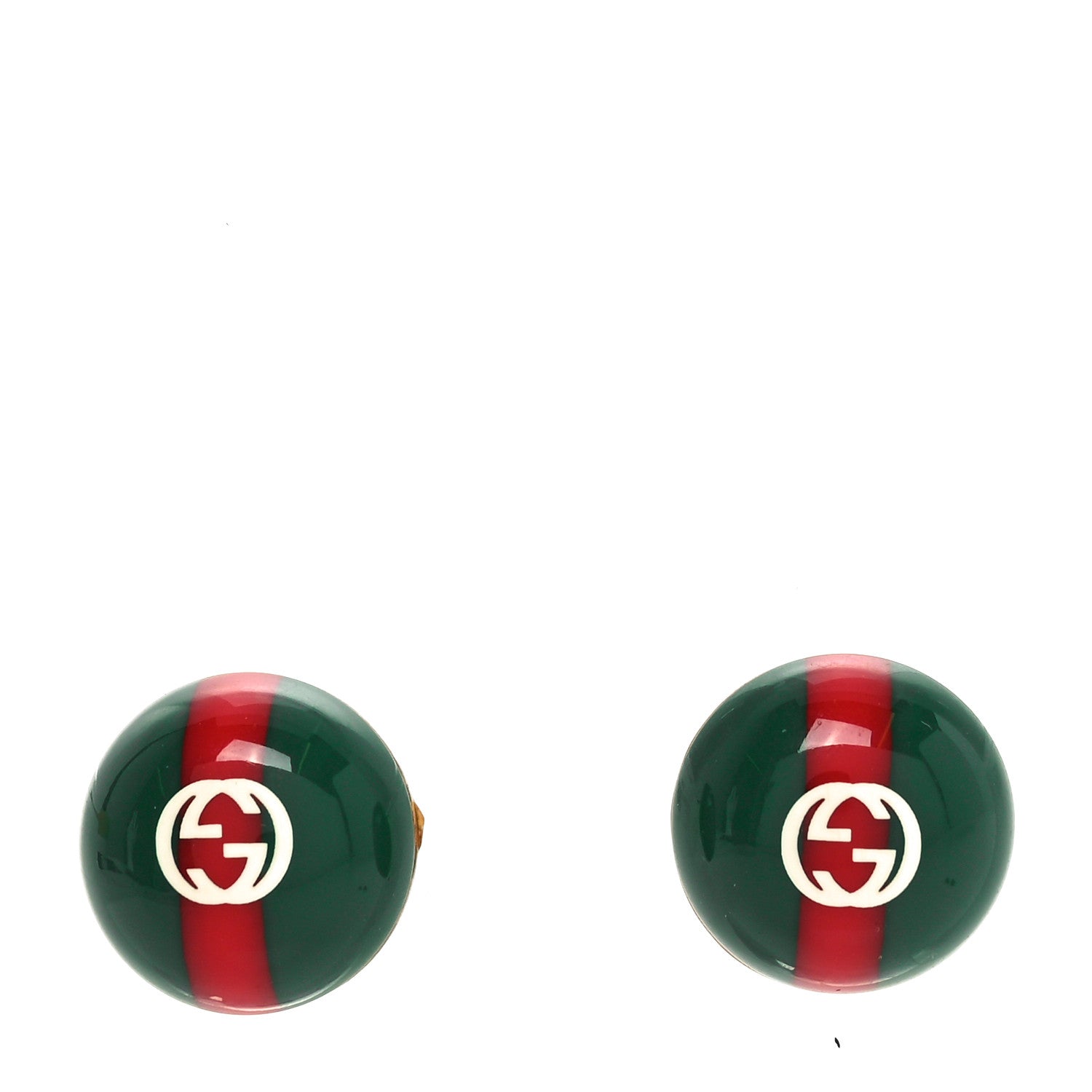 Gucci Resin Web Stud Earrings 1 of 4