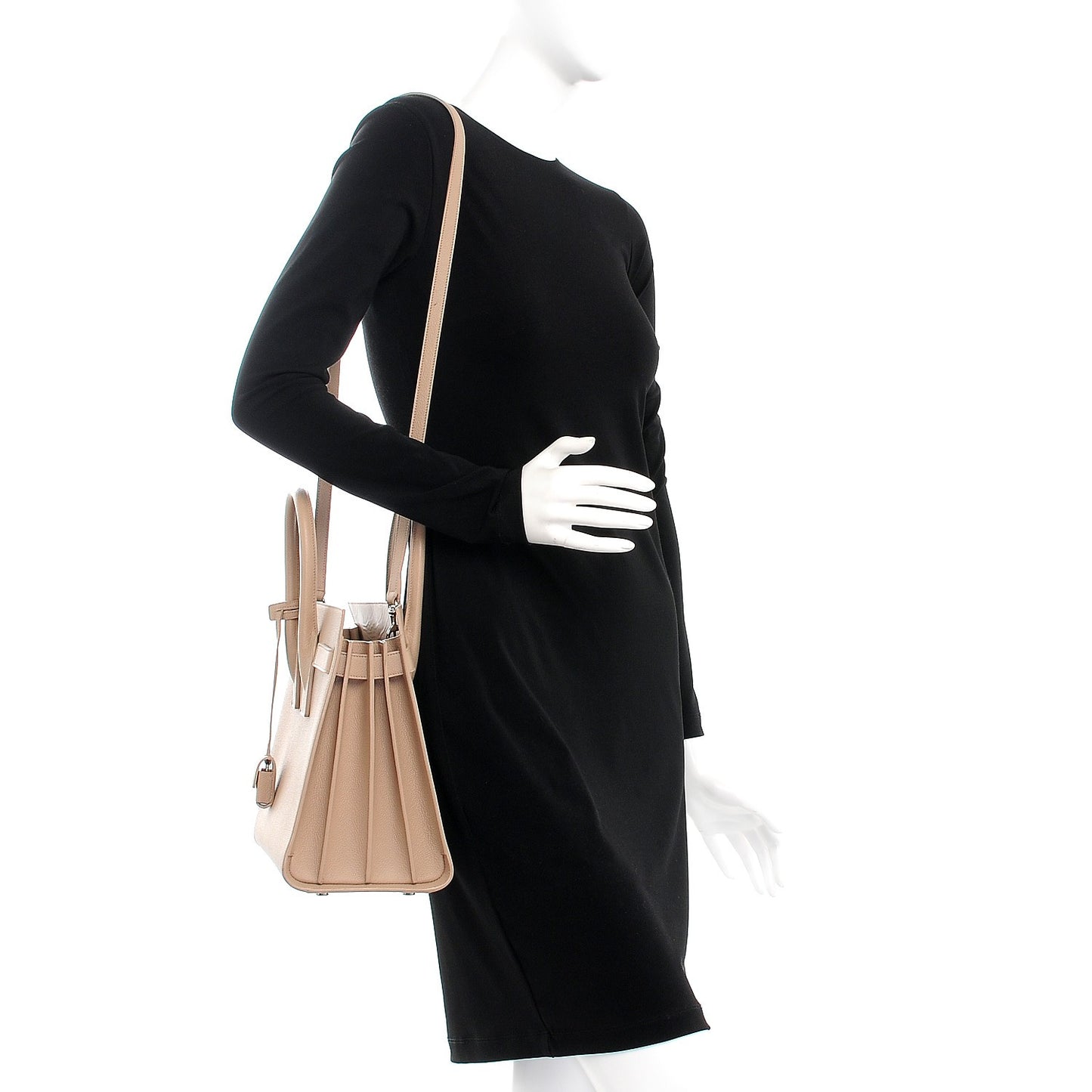 Grained Calfskin Small Sac De Jour Nude Powder