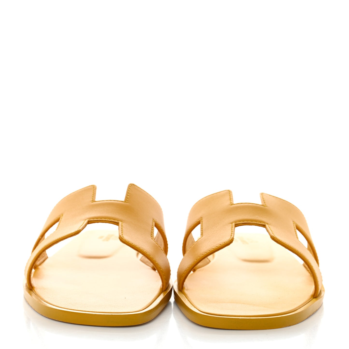 Box Calfskin Oran Sandals 37.5 Jaune Citron