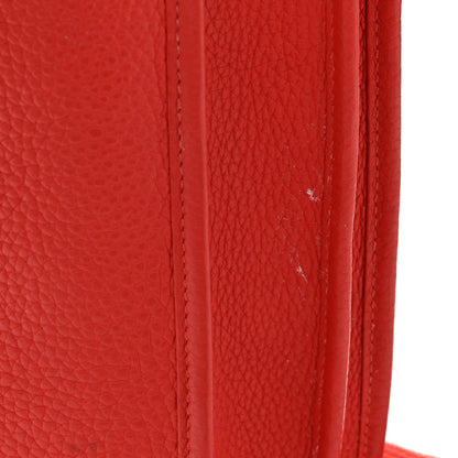Hermes Taurillon Clemence Evelyne III PM Rouge Pivoine 14 of 15