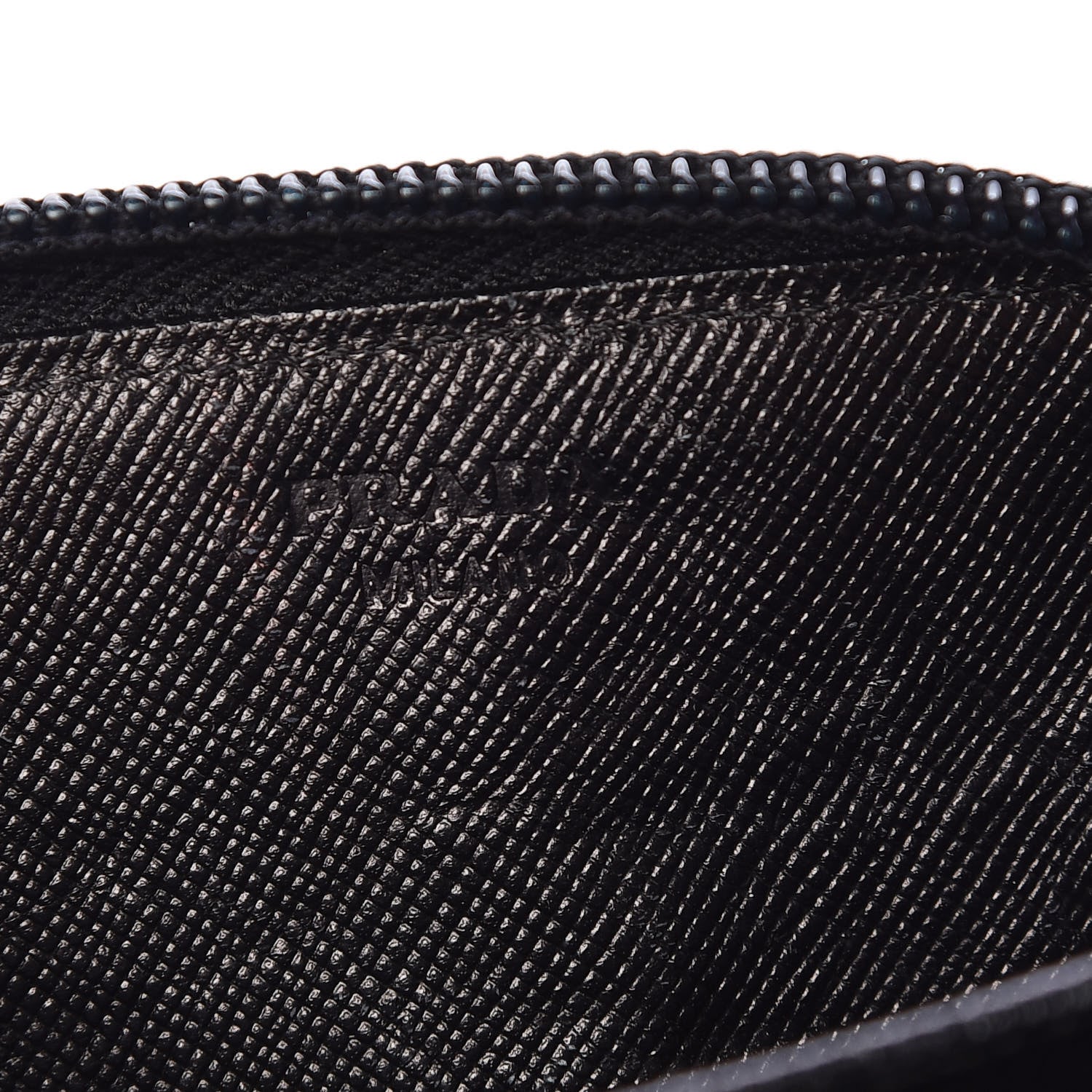 Prada Saffiano Coin Purse Black 6 of 9