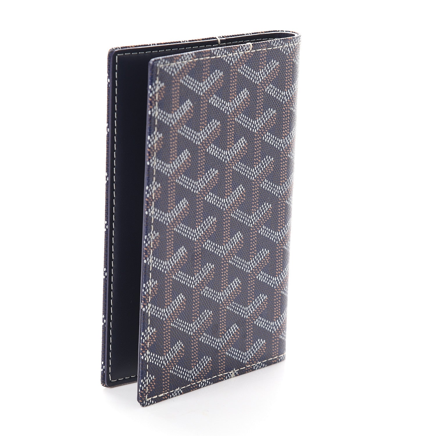 Goyard Goyardine Passport Holder Navy 2 of 5