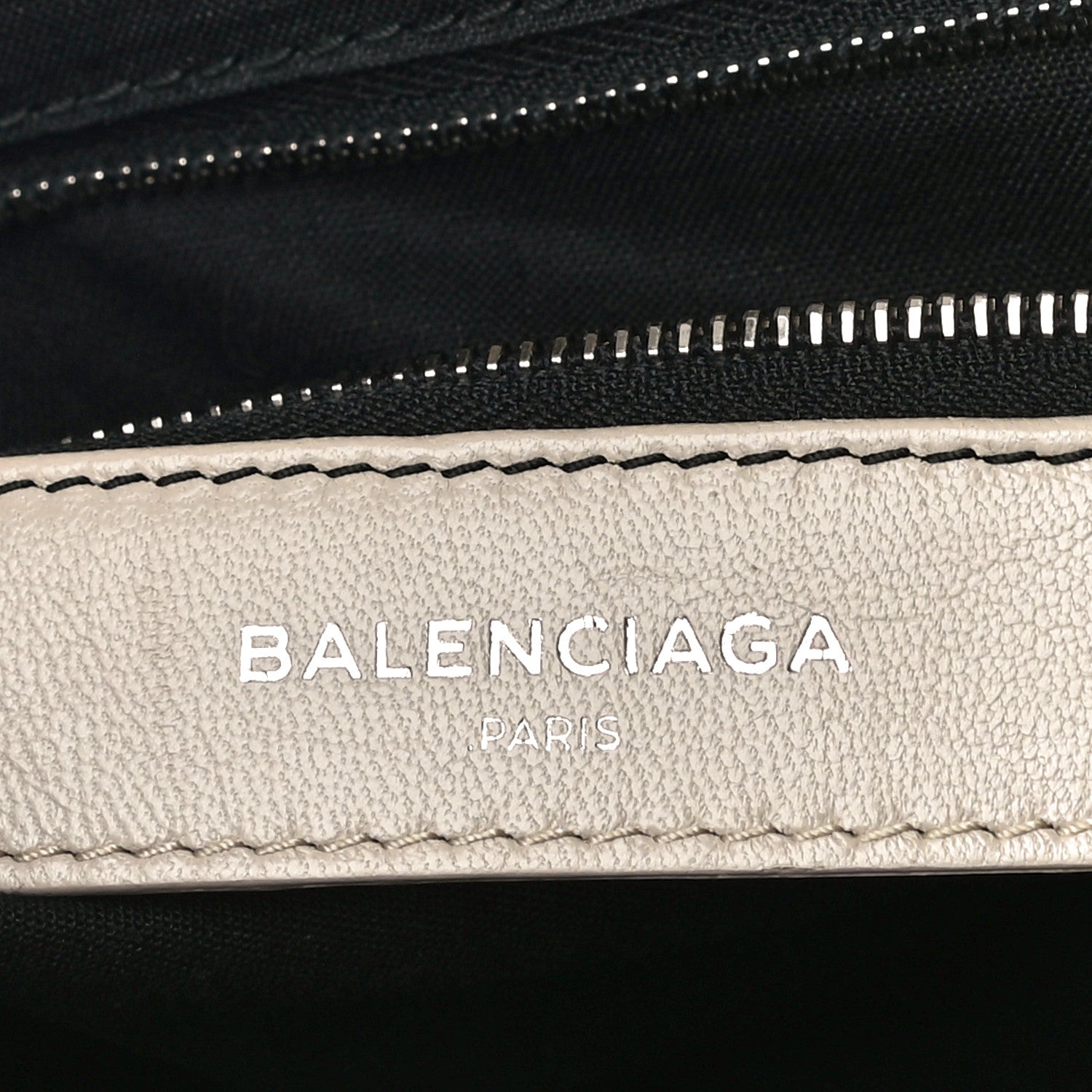 Balenciaga Chevre Silver Metallic Edge S City Beige Praline 6 of 10