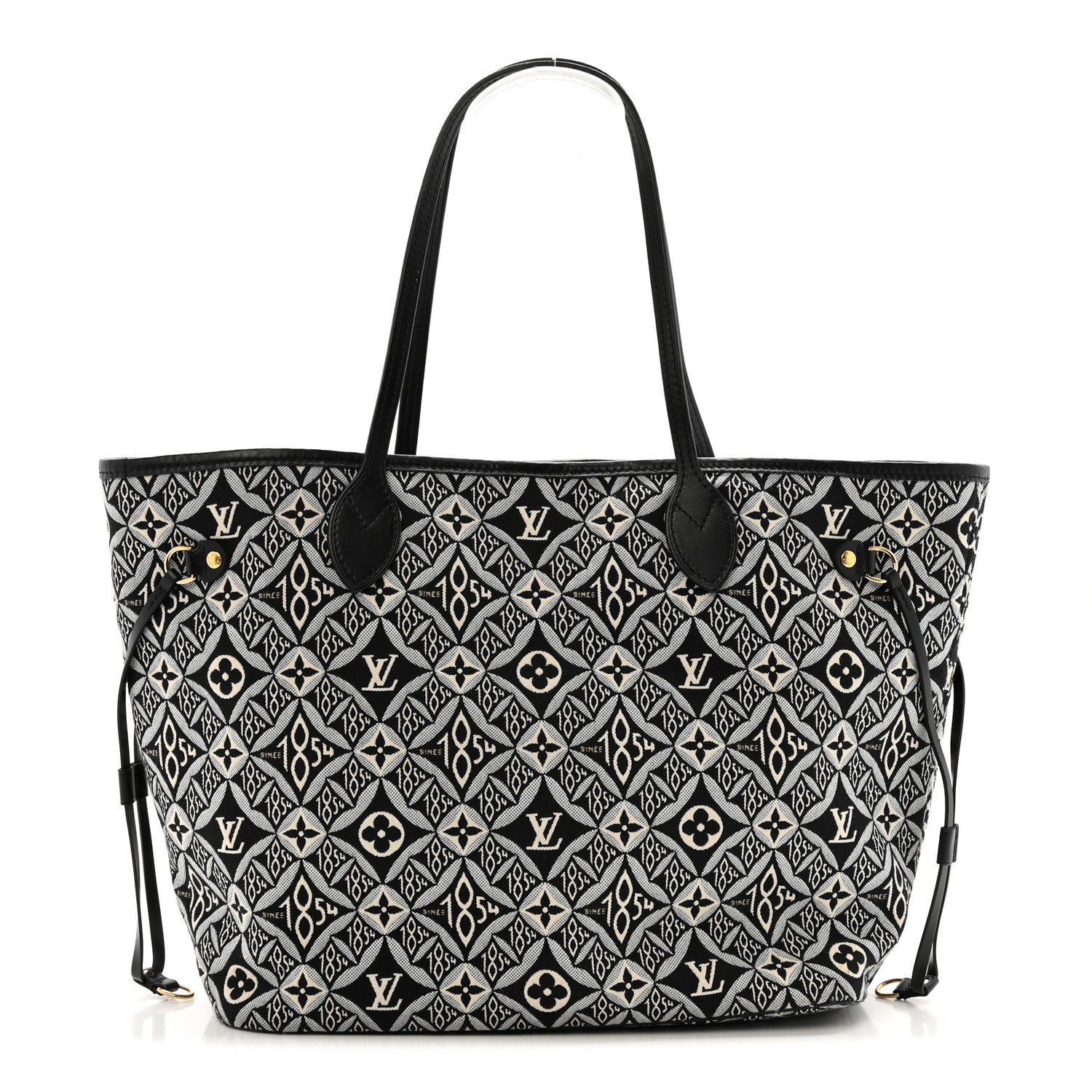 Louis Vuitton Jacquard Since 1854 Neverfull MM Grey 1 of 12