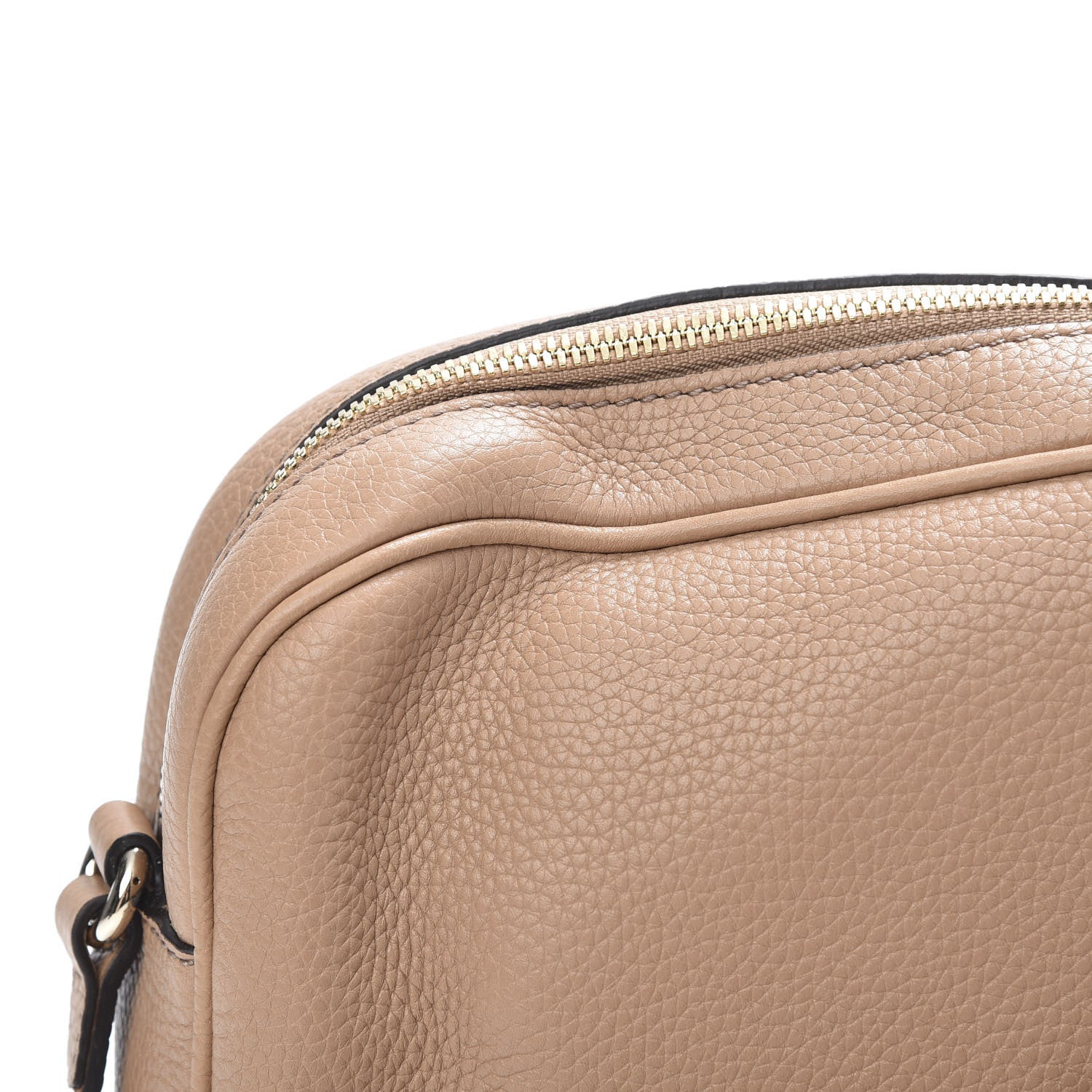 Gucci Pebbled Calfskin Small Soho Disco Bag Camelia 9 of 12