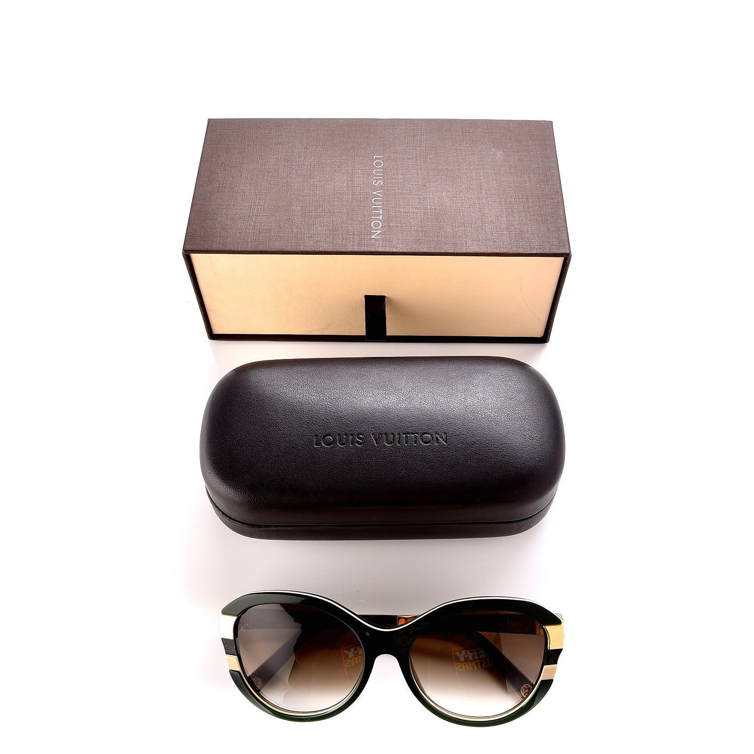 Louis Vuitton Petit Soupcon Cat Eye Sunglasses Z0801W Green 8 of 8