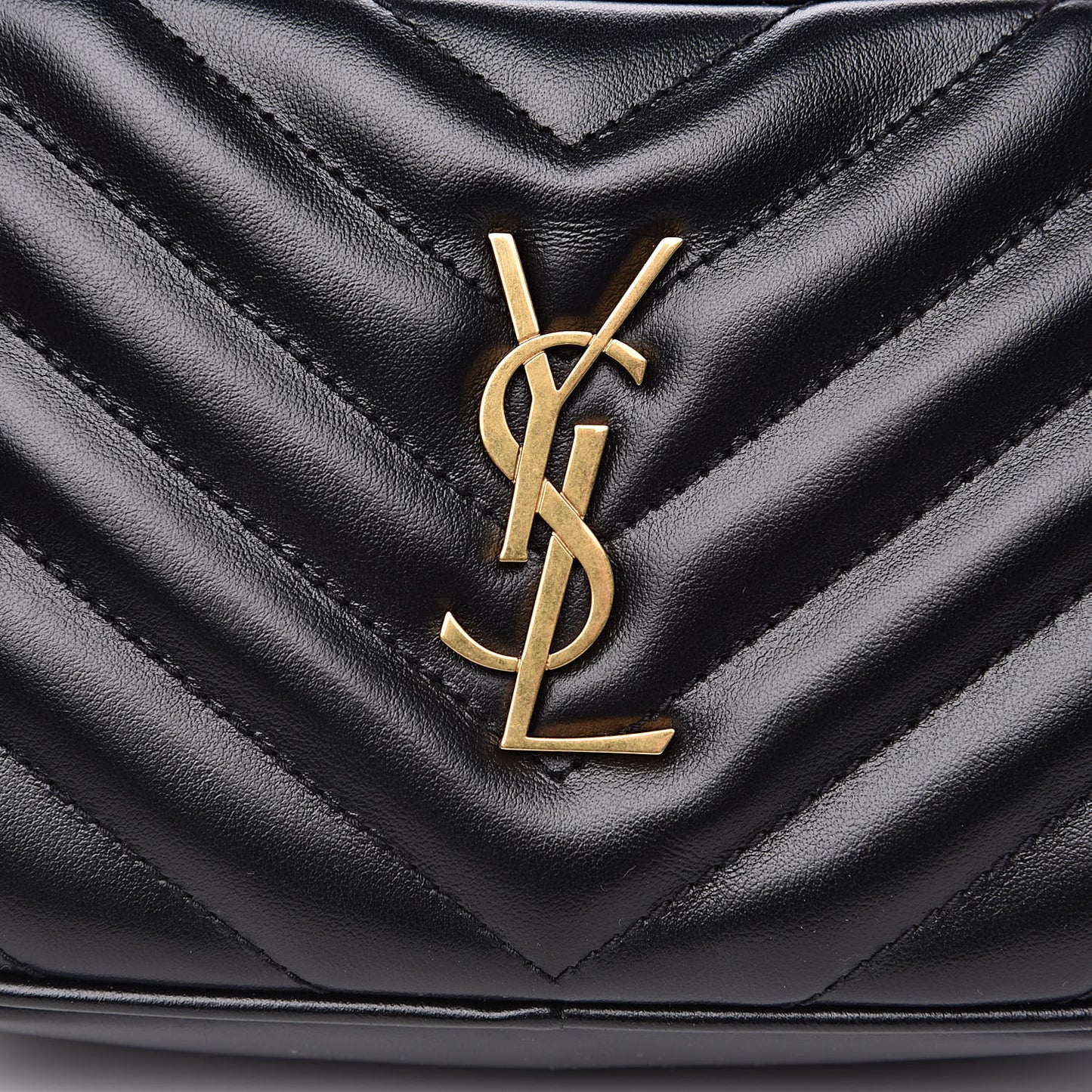 Calfskin Matelasse Monogram Lou Belt Bag Black