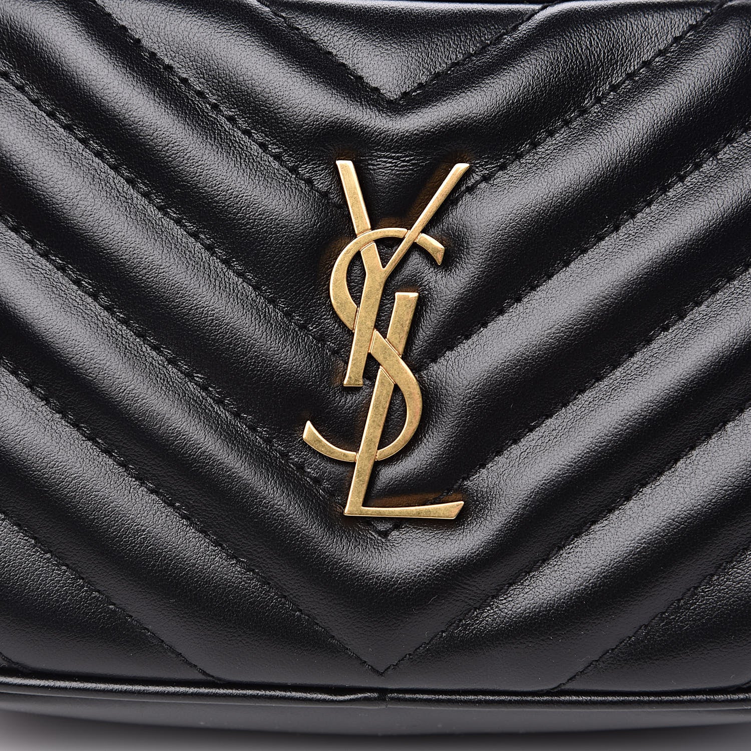 Saint Laurent Calfskin Matelasse Monogram Lou Belt Bag Black 10 of 10