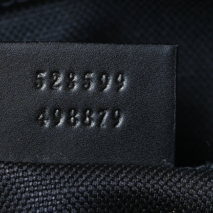 Gucci GG Supreme Monogram Web Small Flat Messenger Bag Black Grey 6 of 9