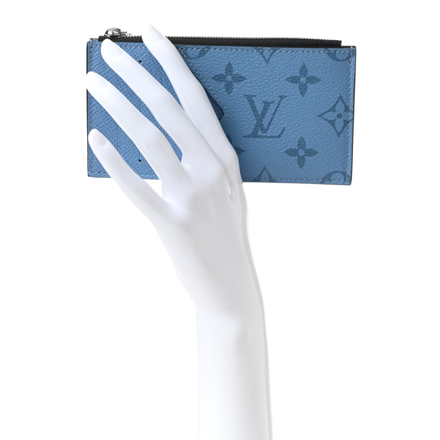 Louis Vuitton Taigarama Coin Card Holder Denim 2 of 7