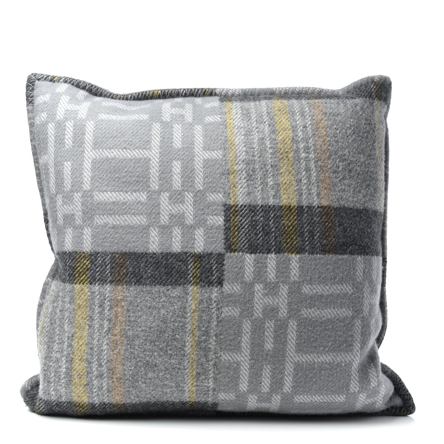 Jacquard Wool Scott'H Pillow Gris