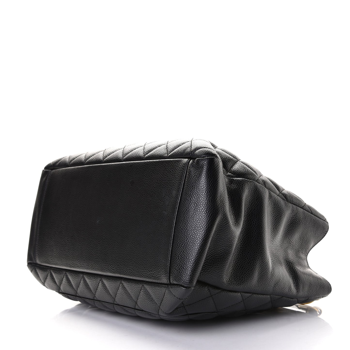 Caviar Quilted Grand Shopping Tote GST Black