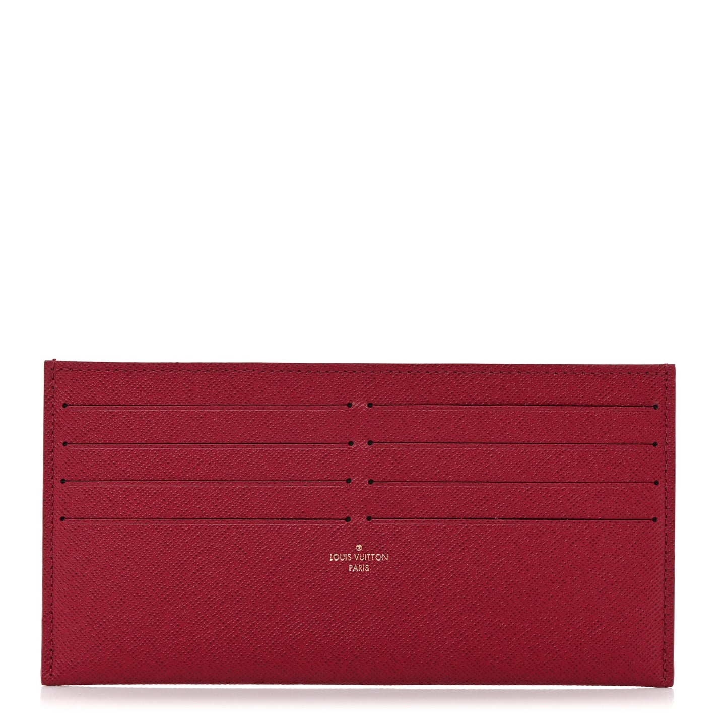Calfskin Felicie Card Holder Insert Fuchsia