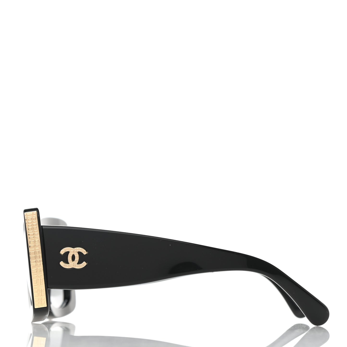 Acetate Rectangle Sunglasses 5435 Black