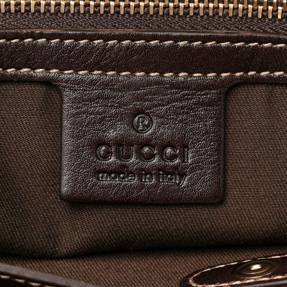 Gucci Calfskin Large Britt Shoulder Bag Dark Brown 6 of 10
