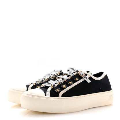 Christian Dior Canvas Walk'N'Dior Low Top Sneakers 36 Black 4 of 13