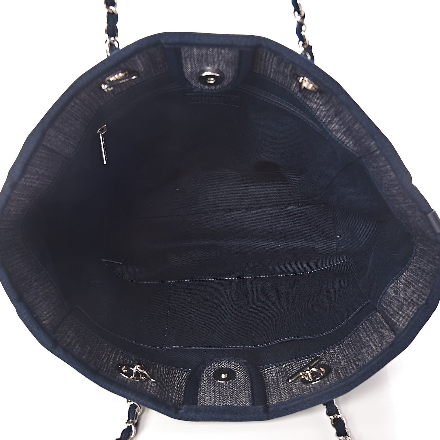 Denim Small Deauville Tote Dark Blue
