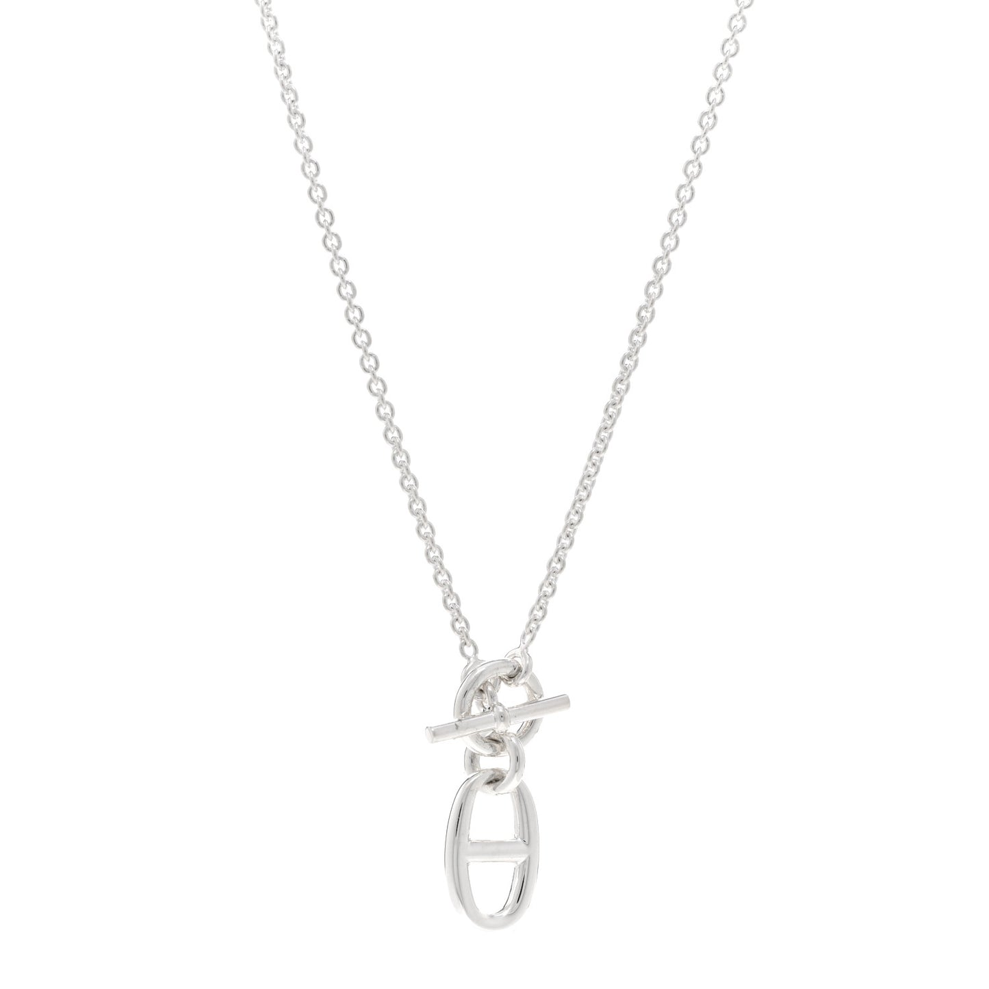 Sterling Silver Amulette Chaine d'Ancre Necklace