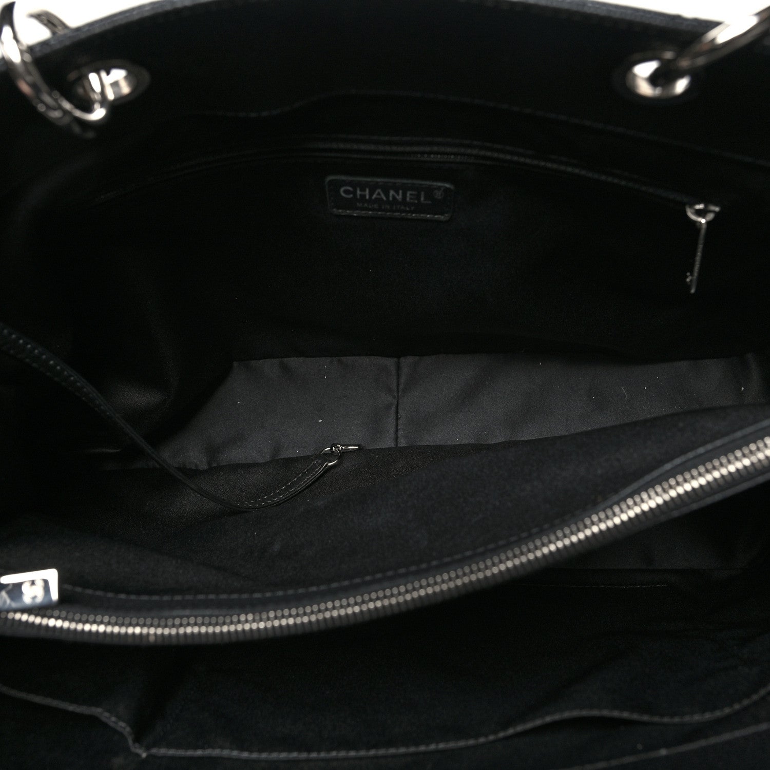 Chanel Caviar Quilted XL Grand Shopping Tote GST Black 6 of 11
