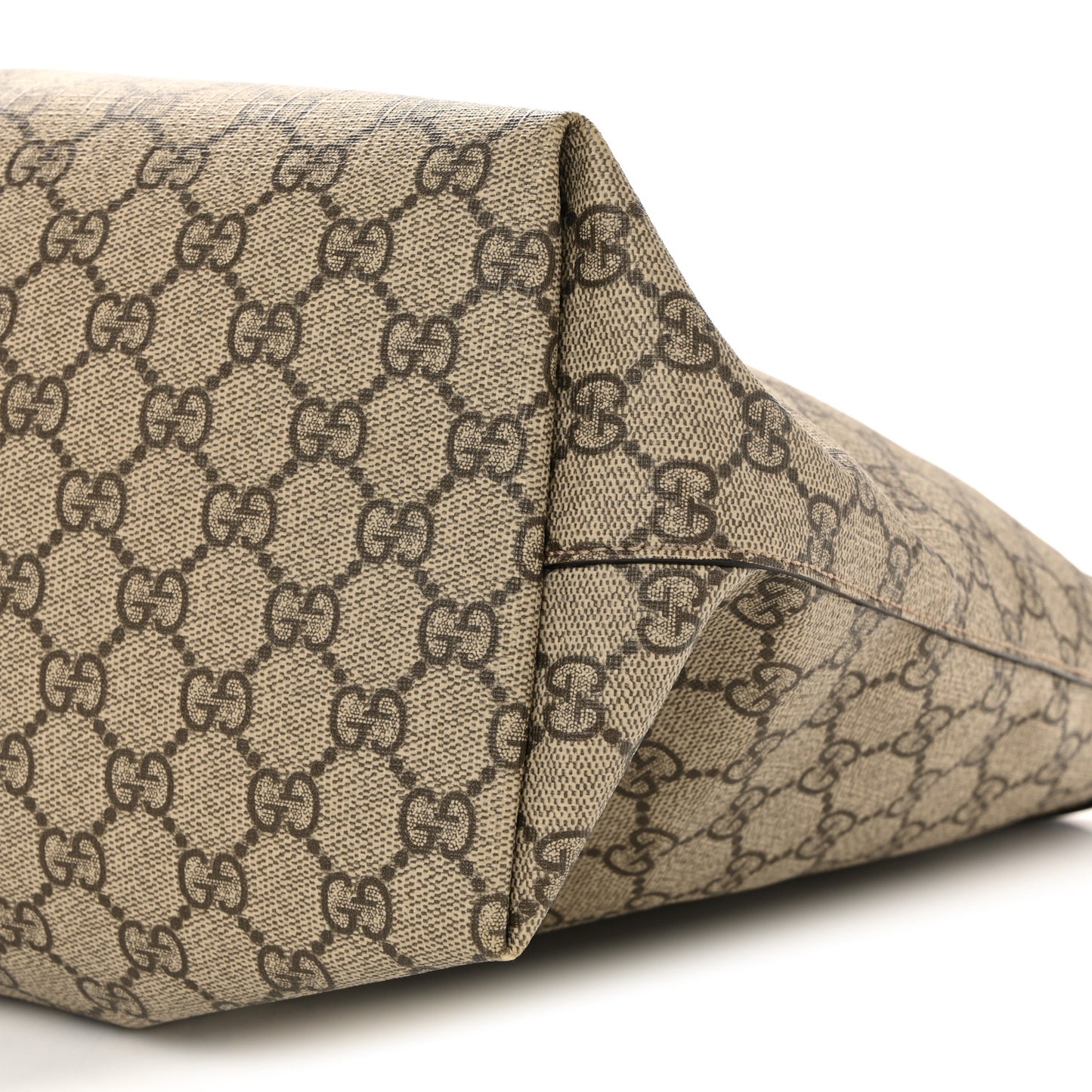 GG Supreme Monogram Medium Ophidia Shopping Tote Brown