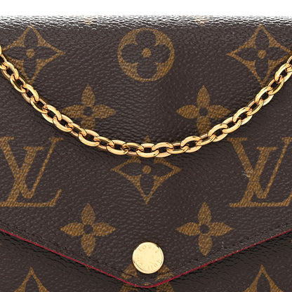 Louis Vuitton Monogram Pochette Felicie Chain Wallet Fuchsia 10 of 14