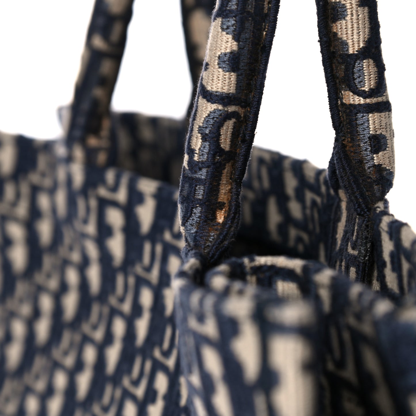 Oblique Book Tote Blue Multicolor