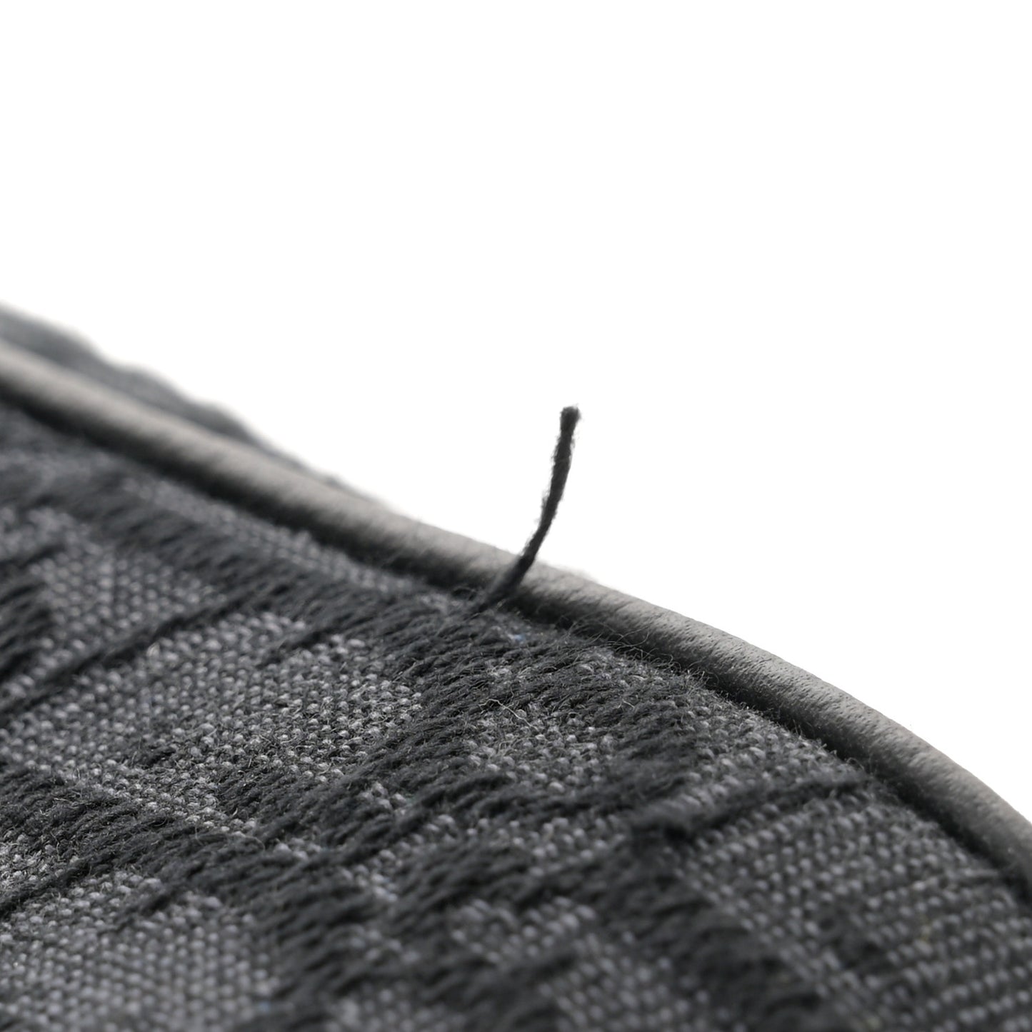 Oblique Jacquard Grained Calfskin Saddle Backpack With Flap Black