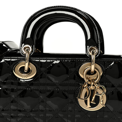 Christian Dior Patent Cannage Small Lady D-Joy Black 8 of 11