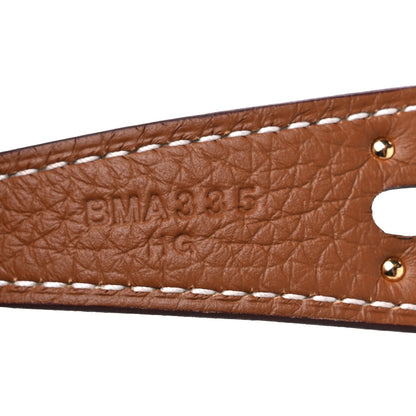 Hermes Taurillon Clemence Lindy 26 Gold 7 of 10