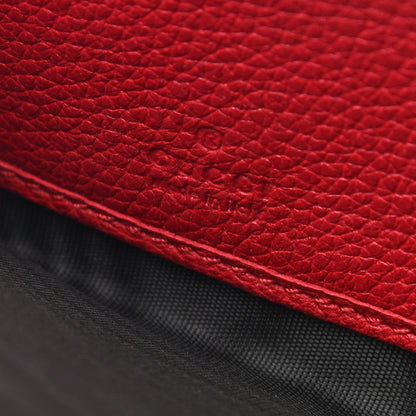 Gucci Cripto Calfskin Interlocking G Logo Zip Around Wallet Hibiscus Red Giallo Black Green Red 7 of 8