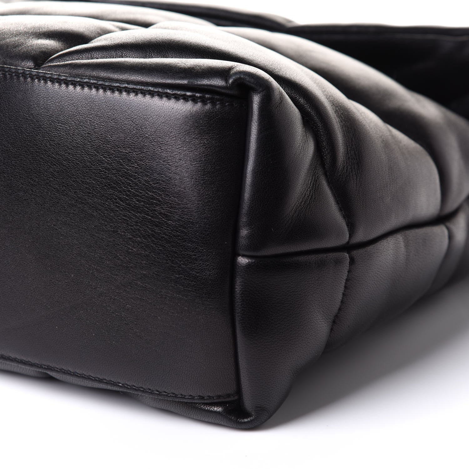 Saint Laurent Calfskin Quilted Medium Loulou Puffer Monogram Chain Satchel Black 10 of 10