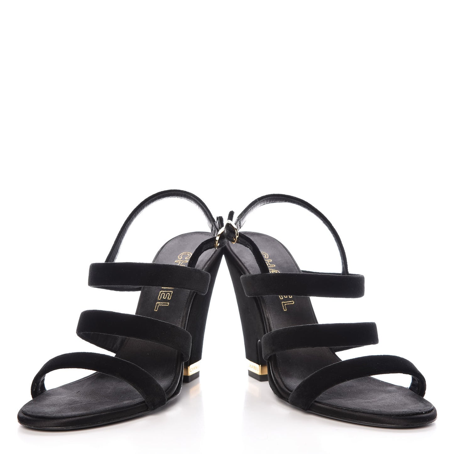 Velvet CC Sandals 41 Black