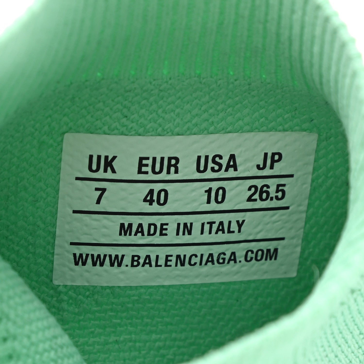 Balenciaga Technical 3D Recycled Knit Womens Speed 2.0 Transparent Sole Sneakers 40 Mint 8 of 8