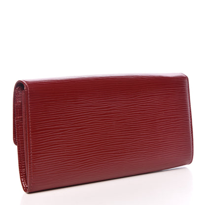 Louis Vuitton Epi Sarah Wallet Rubis 3 of 9