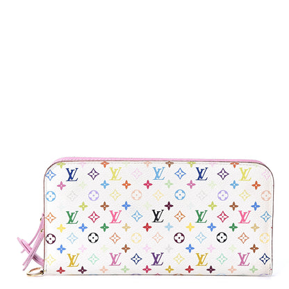 Louis Vuitton Monogram Multicolor Insolite Wallet White Litchi 1 of 10