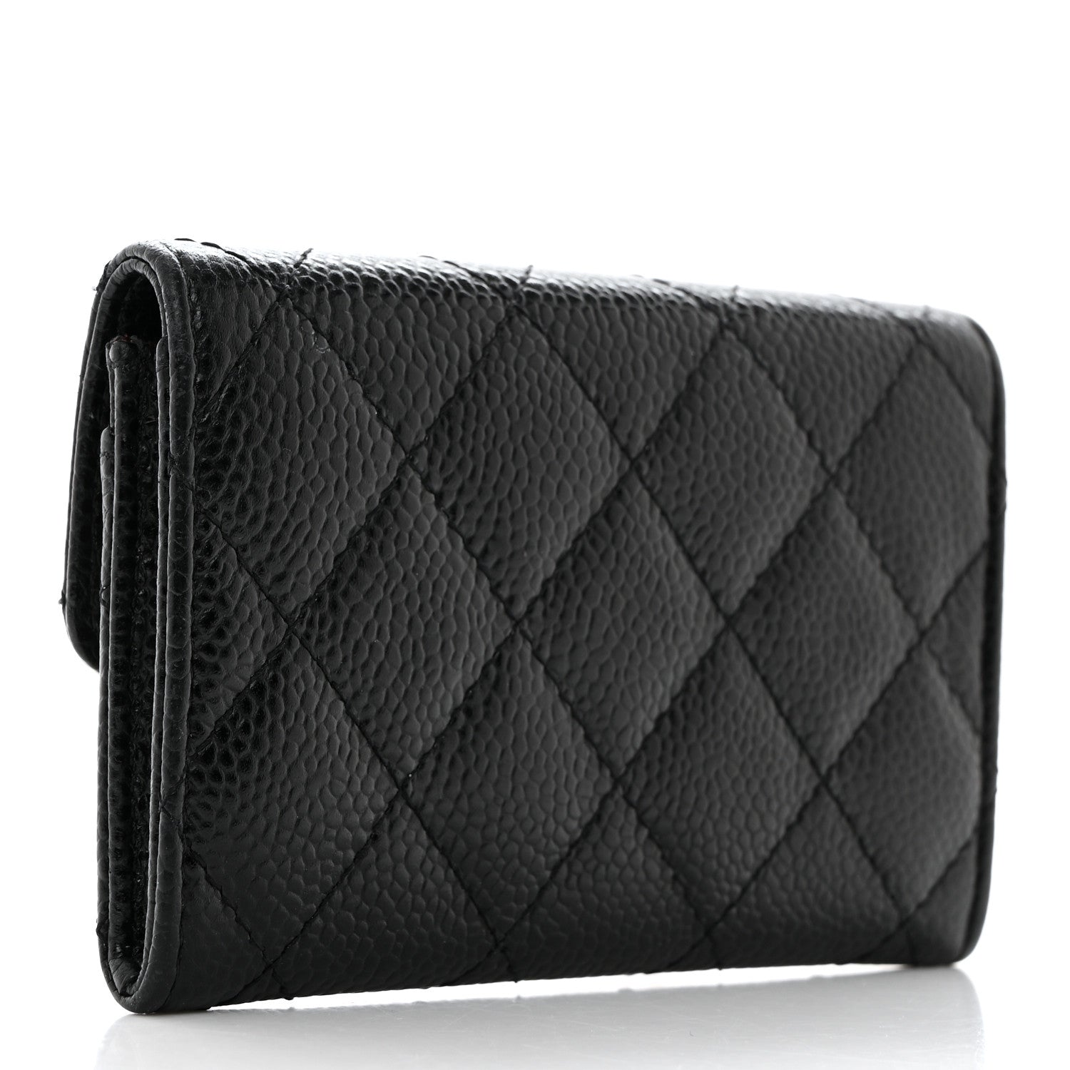 Chanel Caviar Quilted Flap Card Holder Black 3 of 8
