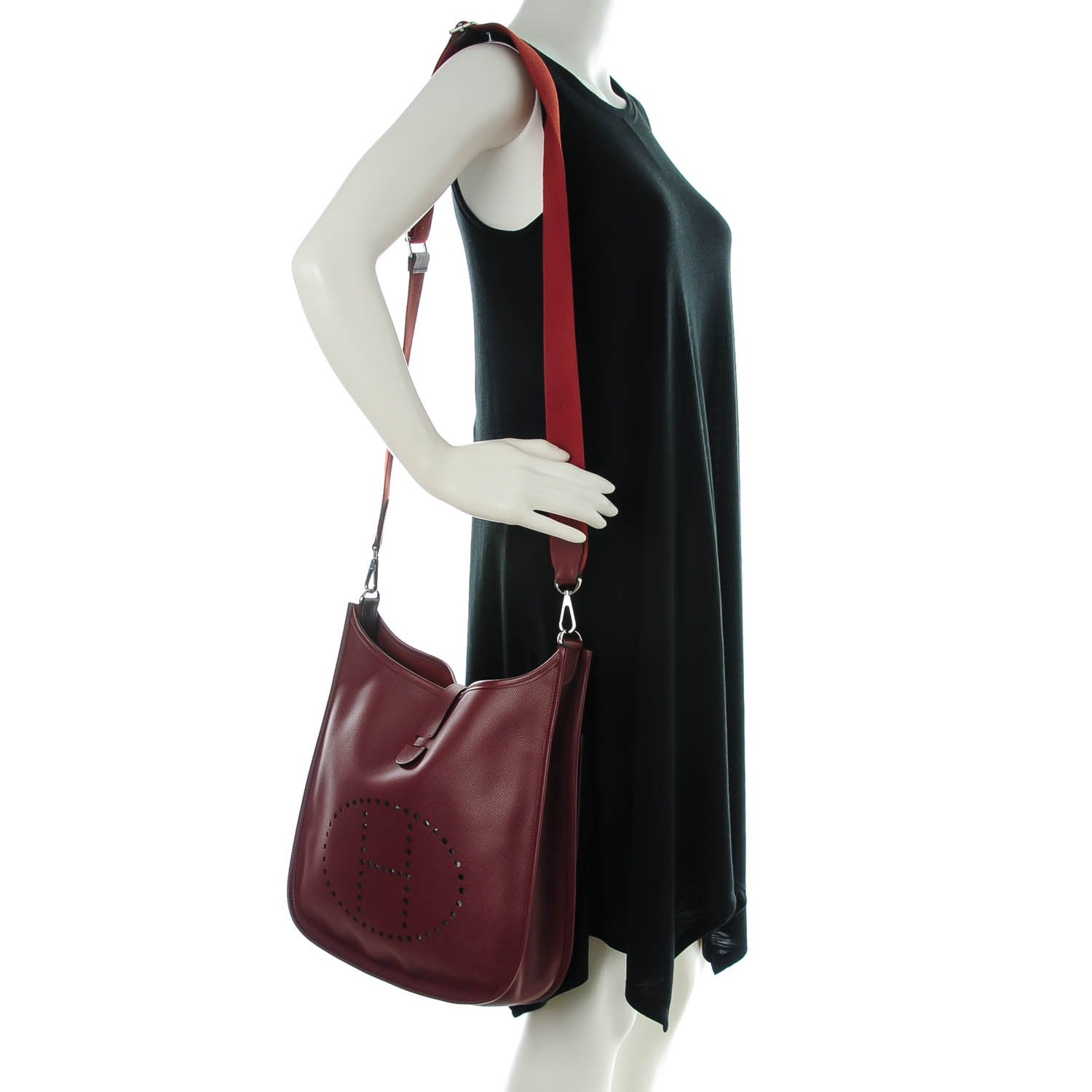 Hermes Epsom Evelyne III GM Rouge H 2 of 7