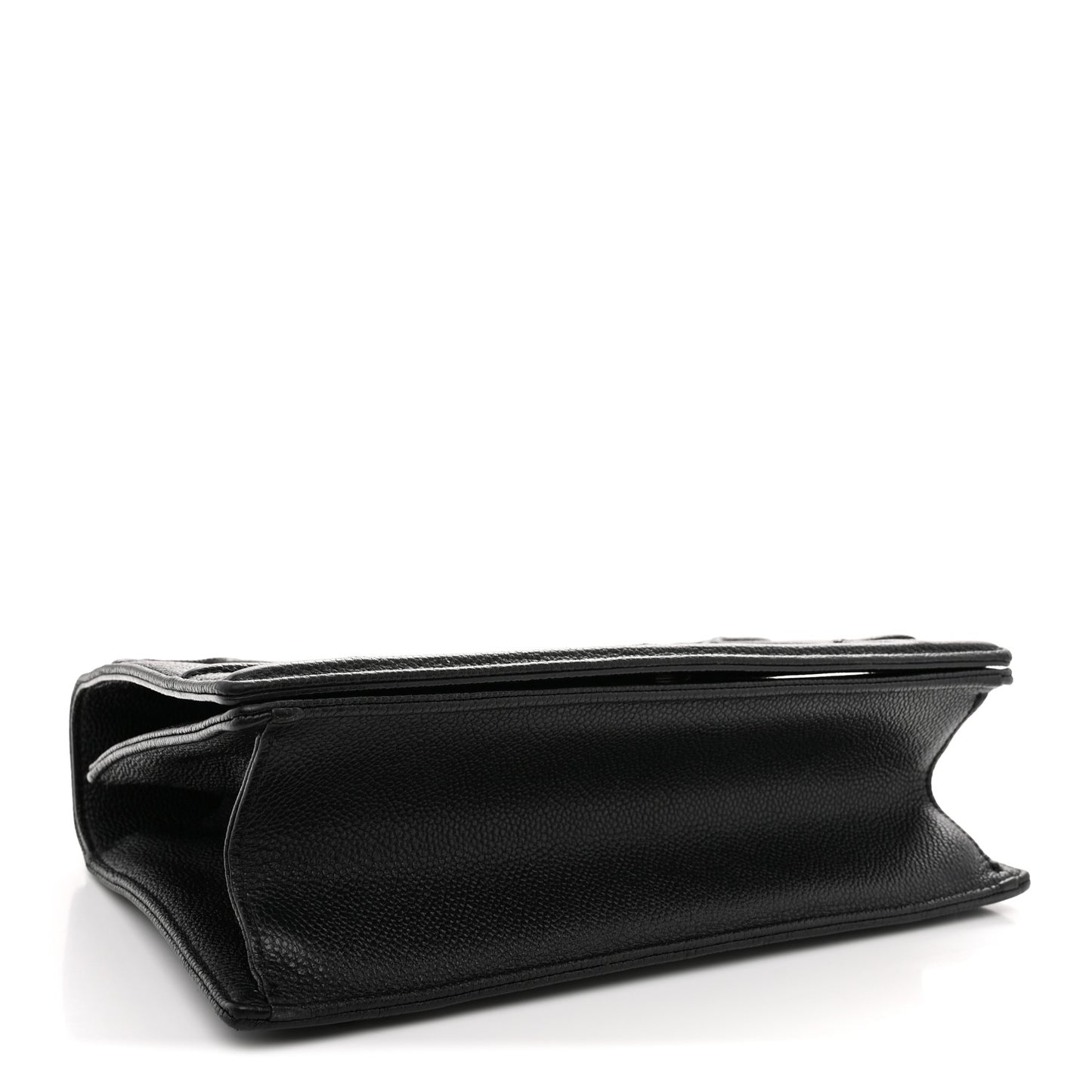 Grained Calfskin Medium Diorama Flap Bag Black