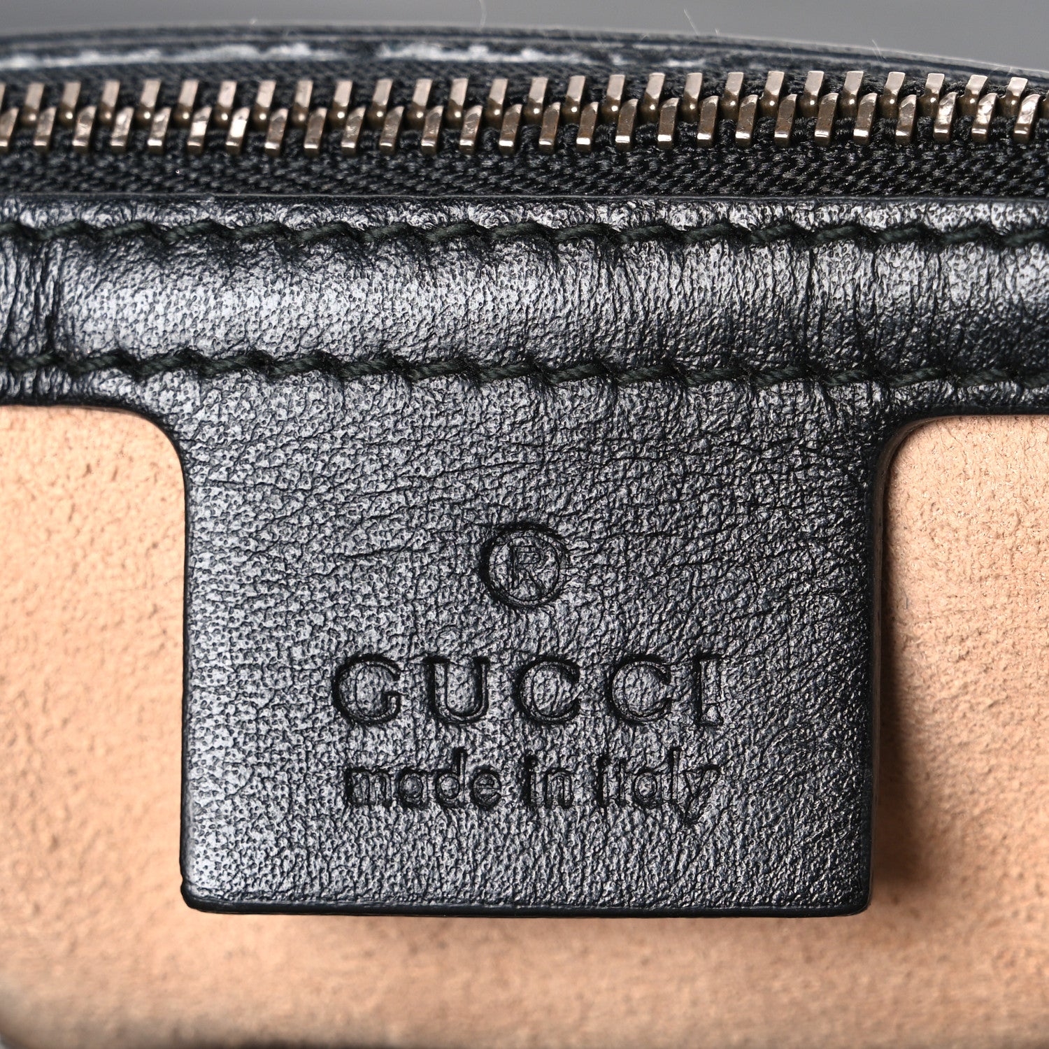 Gucci Calfskin Matelasse Medium GG Marmont Shoulder Bag Black 6 of 10