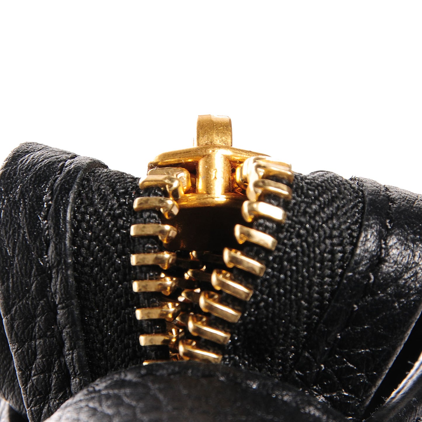 Drummed Calfskin Small Belt Bag Black