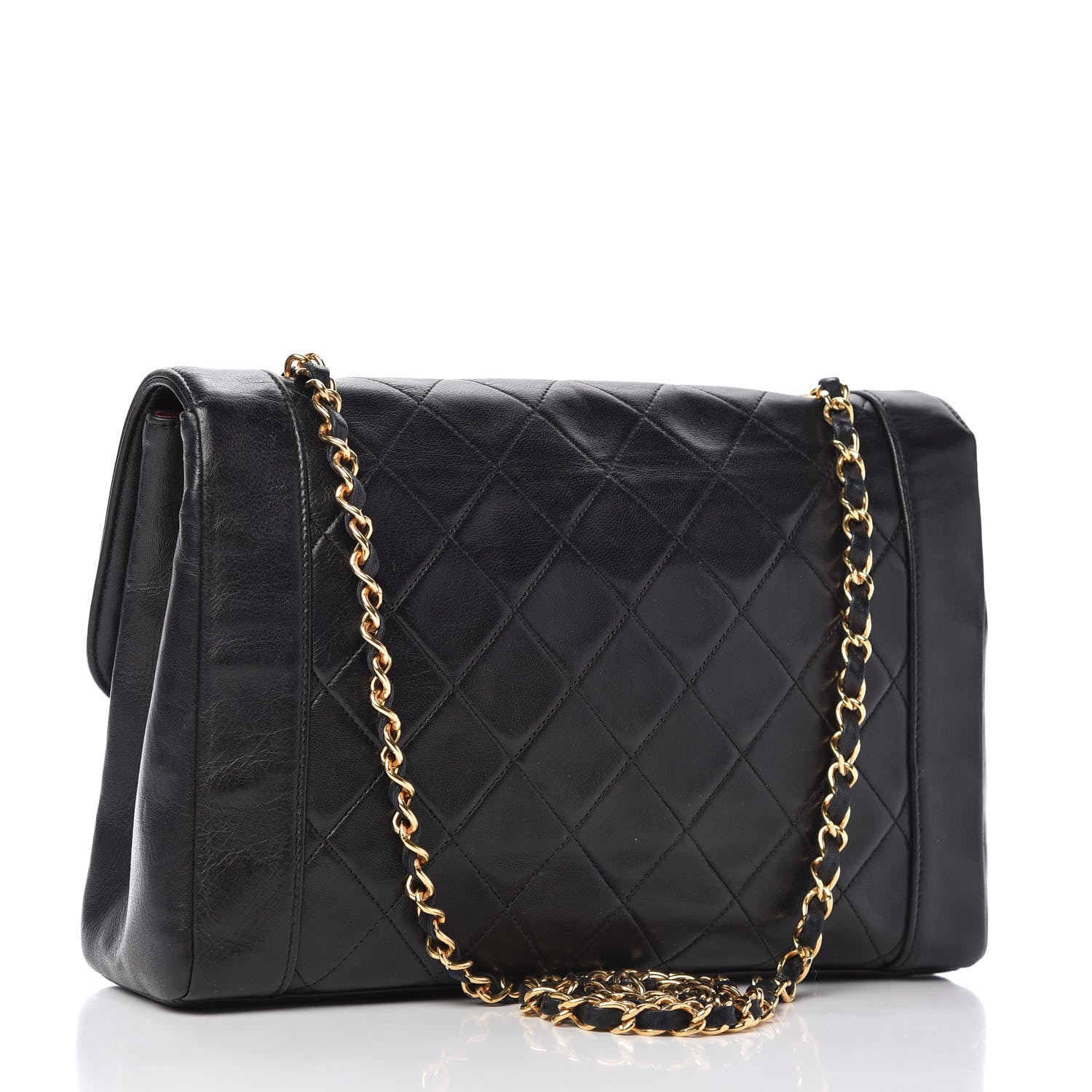 Chanel Lambskin Quilted Medium Single Flap Black 3 of 10