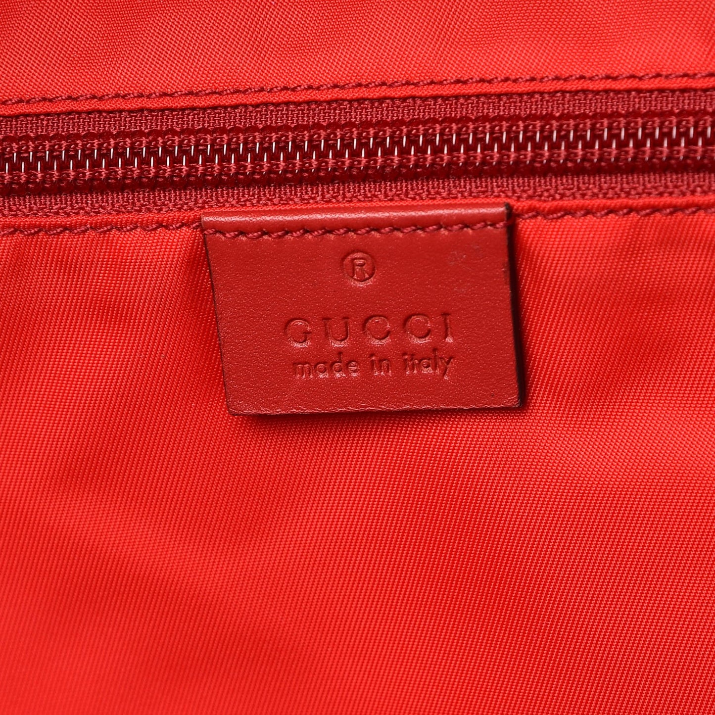 GG Supreme Monogram Ladybug Backpack Diaper Bag Red
