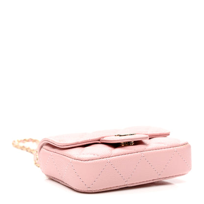 Chanel Caviar Quilted Mini Chain Belt Bag Light Pink 3 of 8