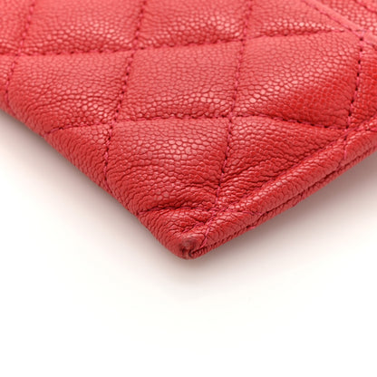 Chanel Caviar Quilted Boy Card Holder Red 12 of 13