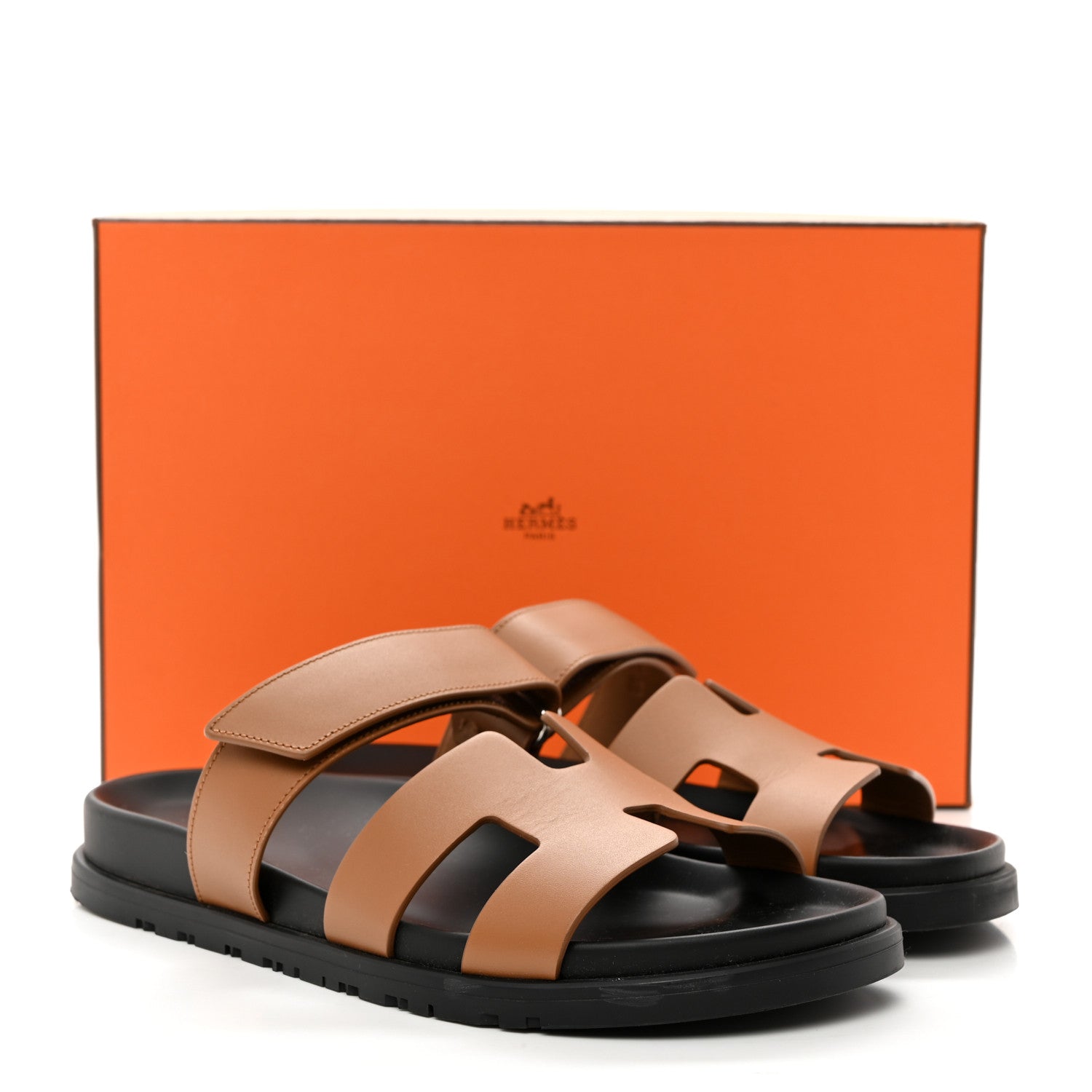 Hermes Calfskin Womens Chypre Sandals 39 Naturel 10 of 10